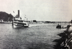 a large ship in a body of water