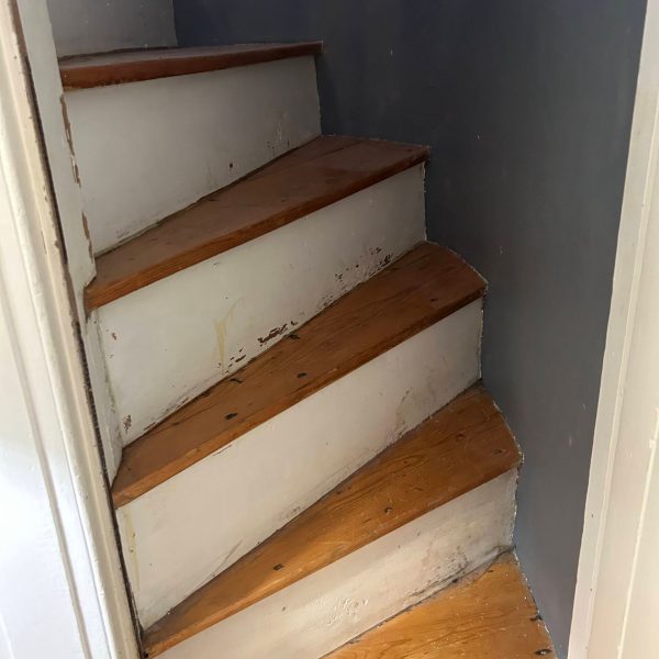 a close up of a dirty door