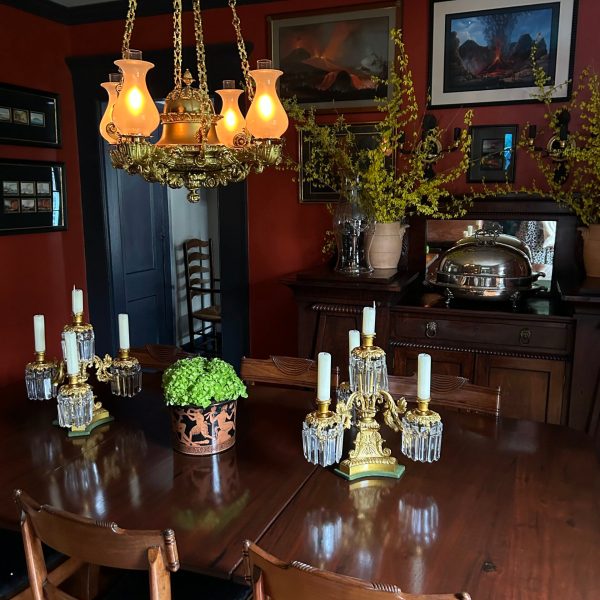 a vase of flowers on a table