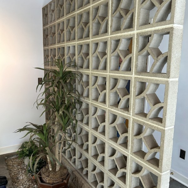 a close up of a stone building