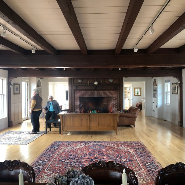 a group of people in a room