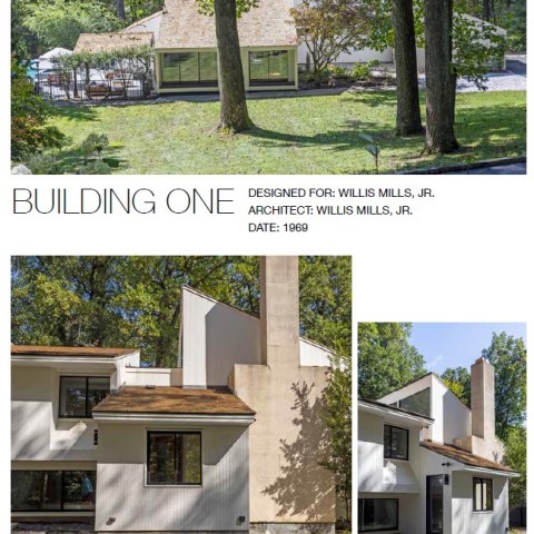 a house with trees in the background