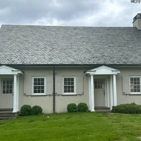 a large lawn in front of a house