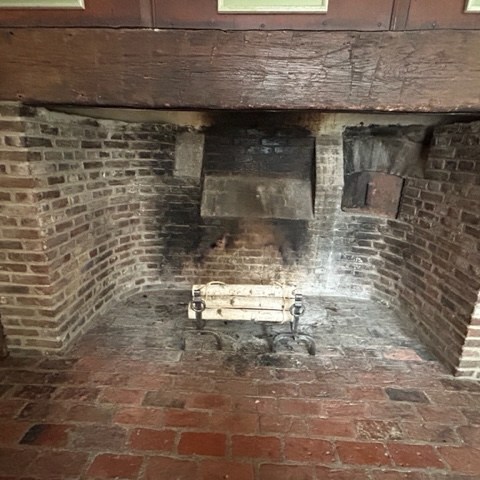 a close up of a brick building