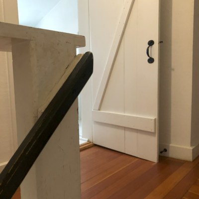 a view of the inside of a building